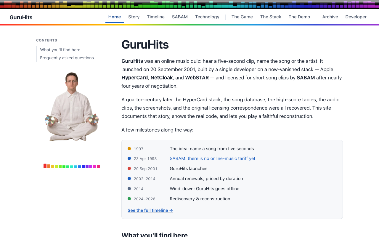 GuruHits.com screenshot